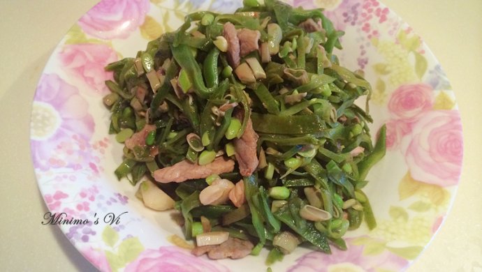 扁豆角炒肉丝