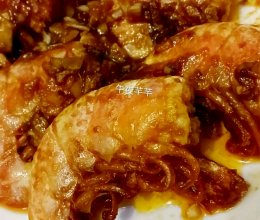 蒜香油焖大虾的做法