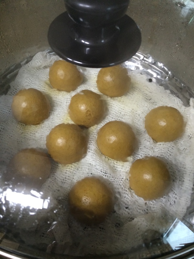 和菓子“薄皮黒糖饅頭”的做法图解21
