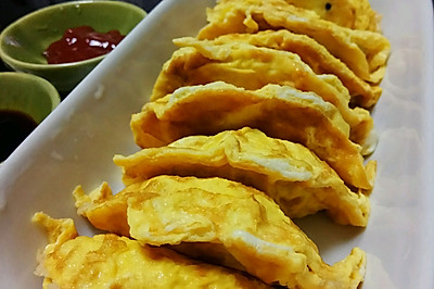 鸡蛋皮蒸肉饺