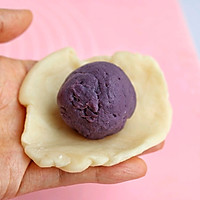 #我为奥运出食力#掉渣渣的紫薯酥饼的做法图解17