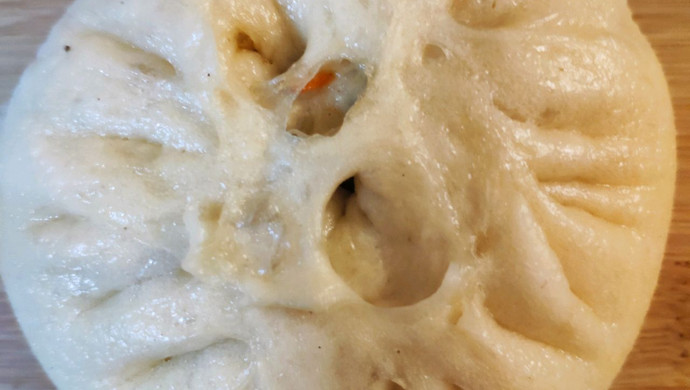 红萝卜荤素菜包子