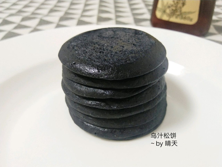 天然酵母乌汁松饼的做法