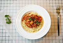 #520，美食撩动TA的心！#鲜虾番茄意大利面的做法