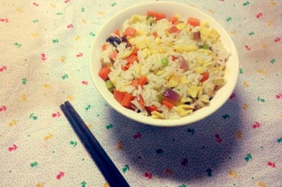 【四色炒饭】-剩饭大变身