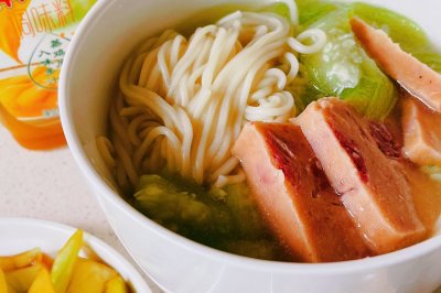 解腻开胃丝瓜鸡汁面