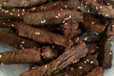 好吃的麻辣牛肉干