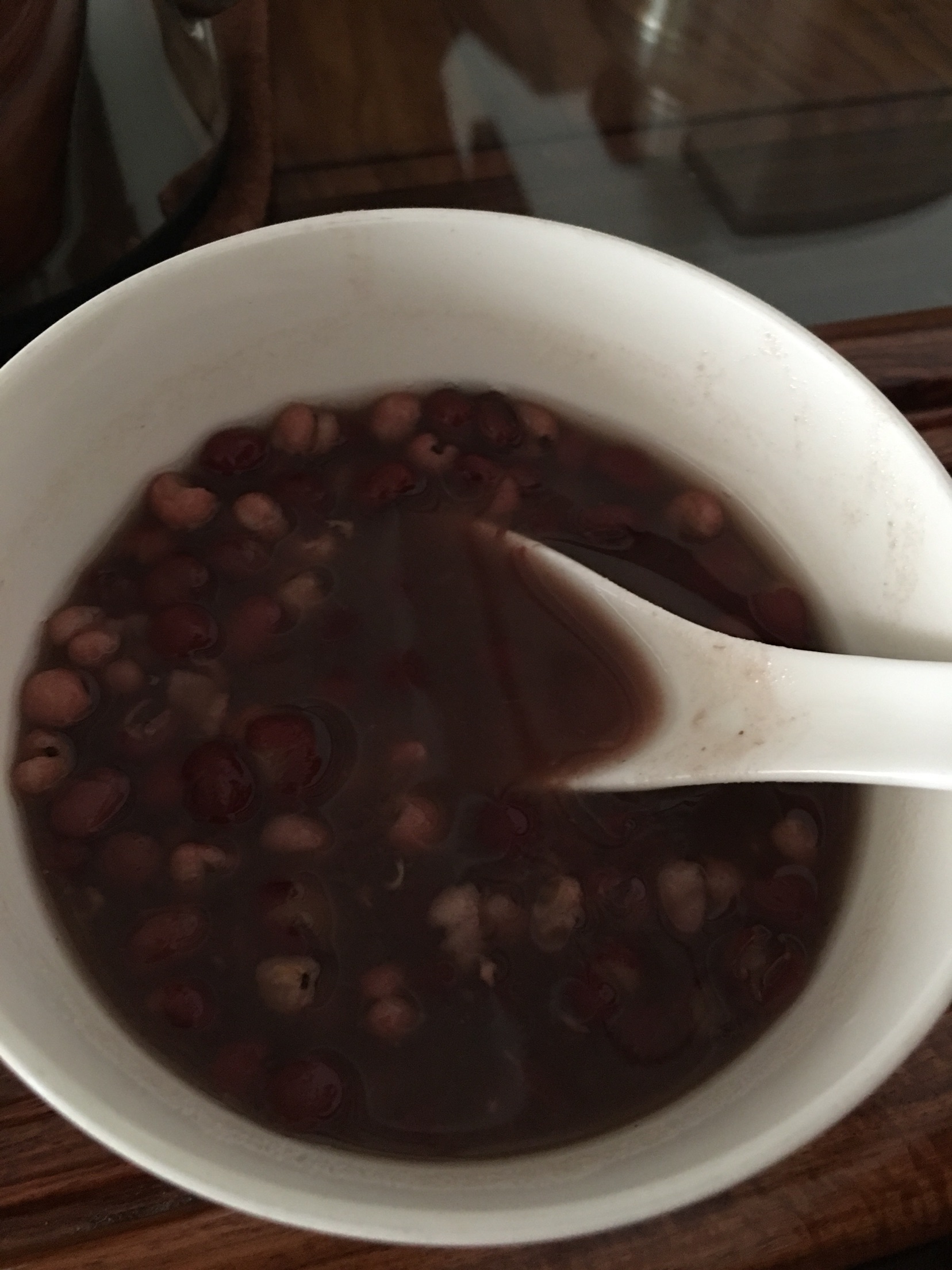 Congee with red bean and job's tears