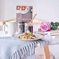 【一食呓语】海鲜酱三丝炒面。的做法图解14