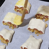 快手早餐～手抓饼吃法2（肉松卷）的做法图解5