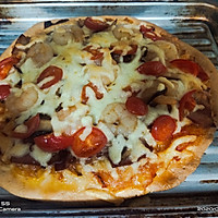 培根虾披萨的做法图解15