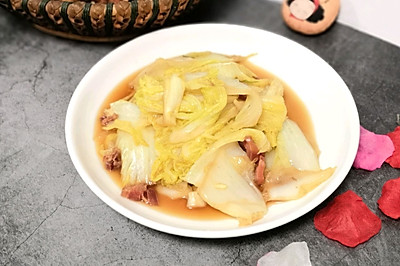 腊肉炒娃娃菜