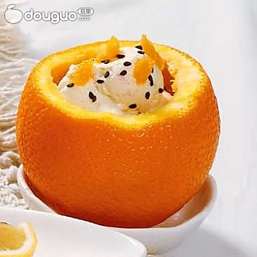 鲜橙芝麻豆腐的做法