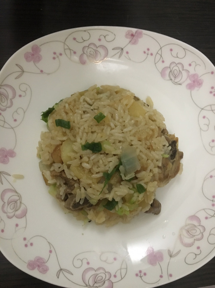 鸡腿饭的做法