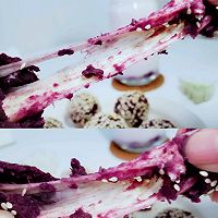 低卡低脂小点心 | 紫薯奶酪球+紫薯脏脏奶的做法图解7