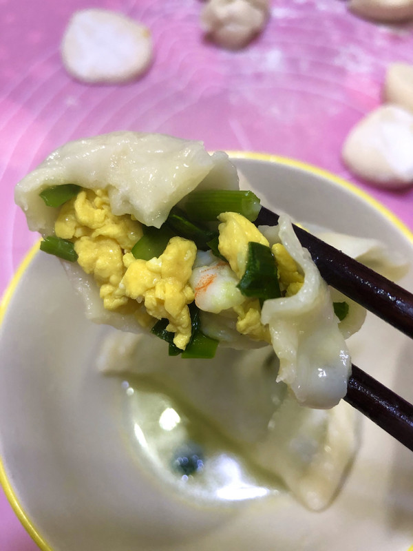 韭菜虾仁饺子