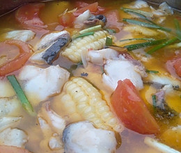 嫩玉米蕃茄魚片汤的做法