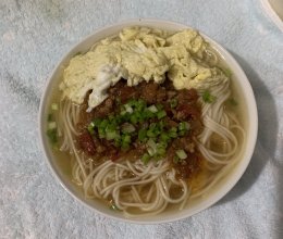 番茄肉沫鸡蛋面的做法