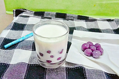 紫薯珍珠牛奶