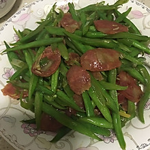 腊肉炒四季豆