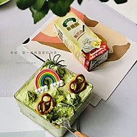 超级好看的香兰叶奶油盒子蛋糕，为冬天增添一抹绿色的做法图解21