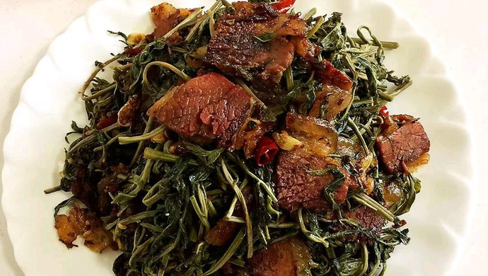 干香椿炒腊肉