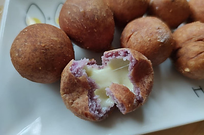 紫薯芋泥芝士球