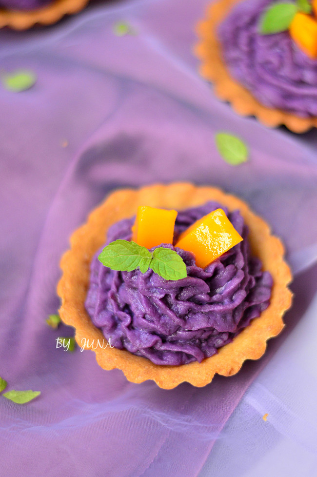 芒果紫薯塔的做法