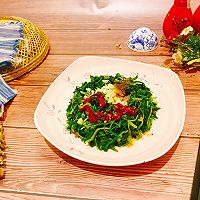 #做道懒人菜，轻松享假期#蒜香蒲公英的做法图解12