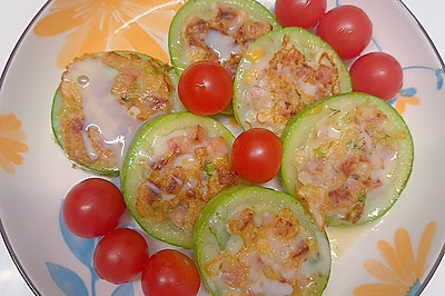 香喷喷的西葫芦肉丁饼