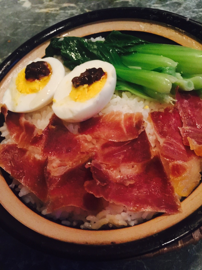 腊肉煲仔饭的做法图解8
