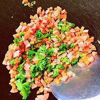 三色黎麦蔬菜肉松饭团的做法图解11