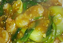 虾仁扒油菜（简单版）的做法