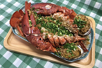 蒜蓉粉丝蒸波龙
