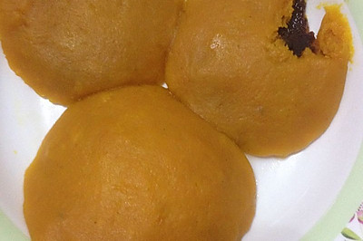 南瓜豆沙饼