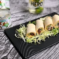 纯膳生活 牛肉芝士吐司卷的做法图解9