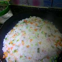 平底锅闷米饭 自创