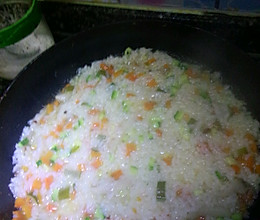 平底锅闷米饭 自创的做法