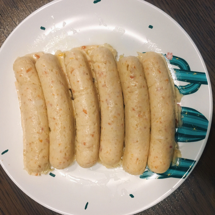 超快自制宝宝鸡肉香肠的做法