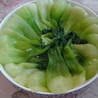 海米烧油菜的做法图解5