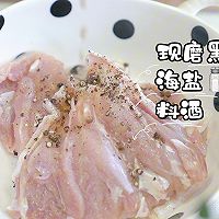 奶油口蘑炖鸡排的做法图解3