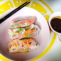一人食•越南米卷卷蘸酱的做法图解7