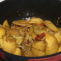 #名厨汁味，圆中秋美味#凉薯炒肉的做法图解7