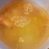 #黄河路美食#鸡汁虾头泡饭的做法图解4