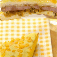 午餐肉玉米三明治【宝宝辅食】的做法图解10