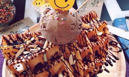 华夫饼冰淇淋＃膳魔师夏日魔法甜品#的做法