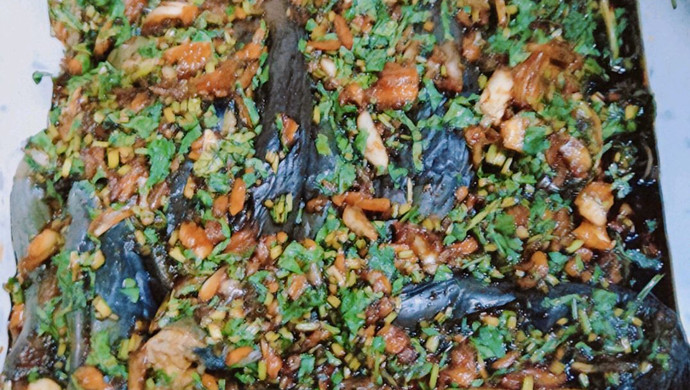 超简单的东北蒜茄子