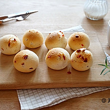 蔓越莓麻薯面包#美的烤箱菜谱#