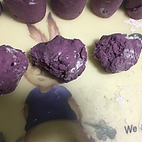 紫薯玫瑰花小馒头的做法图解2