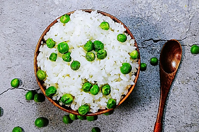 超简单的豌豆粒米饭，粒粒分明